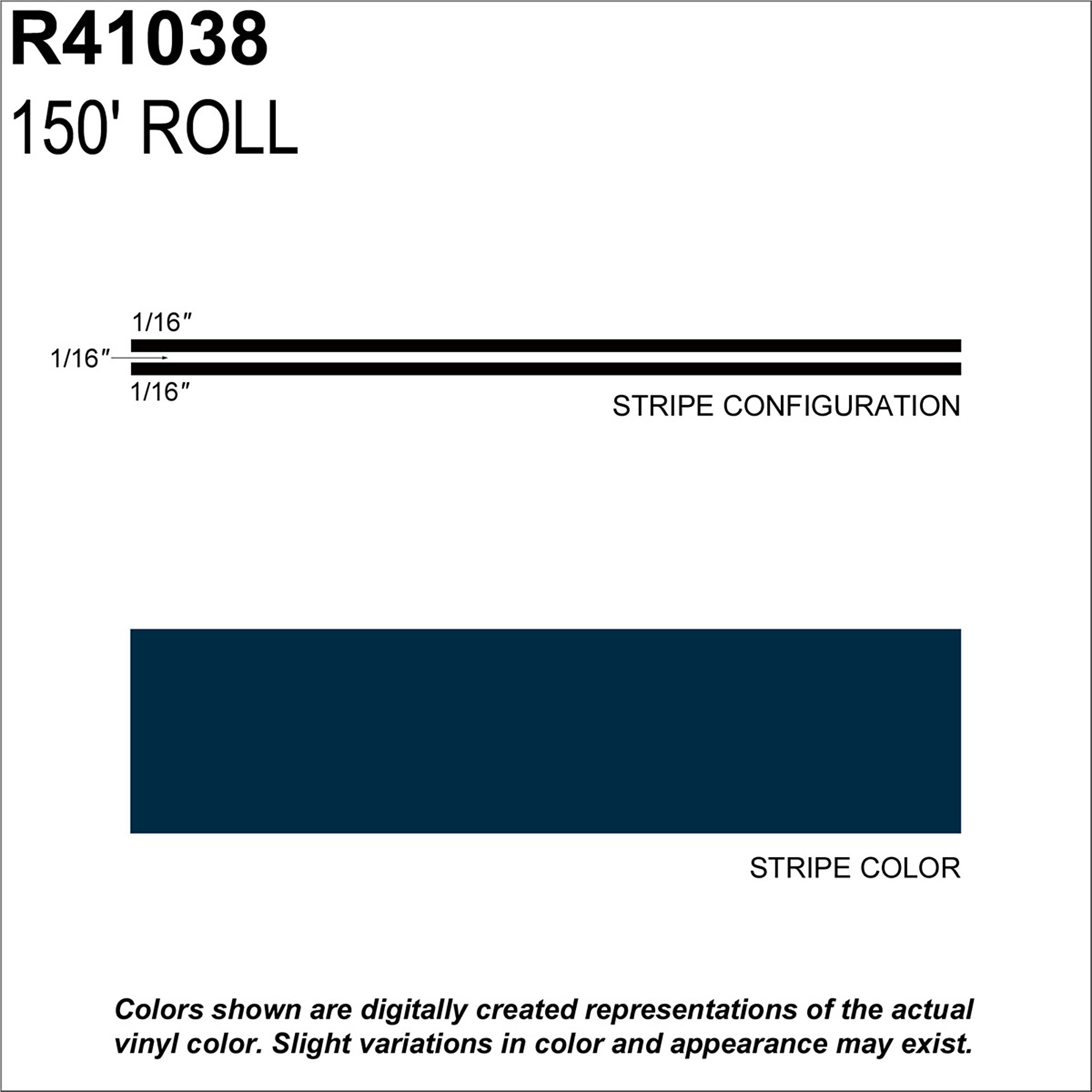 Sharpline Converting Inc. Vinyl Tape — 3/16in. x 150ft., Dark Blue, Model# SHR41038